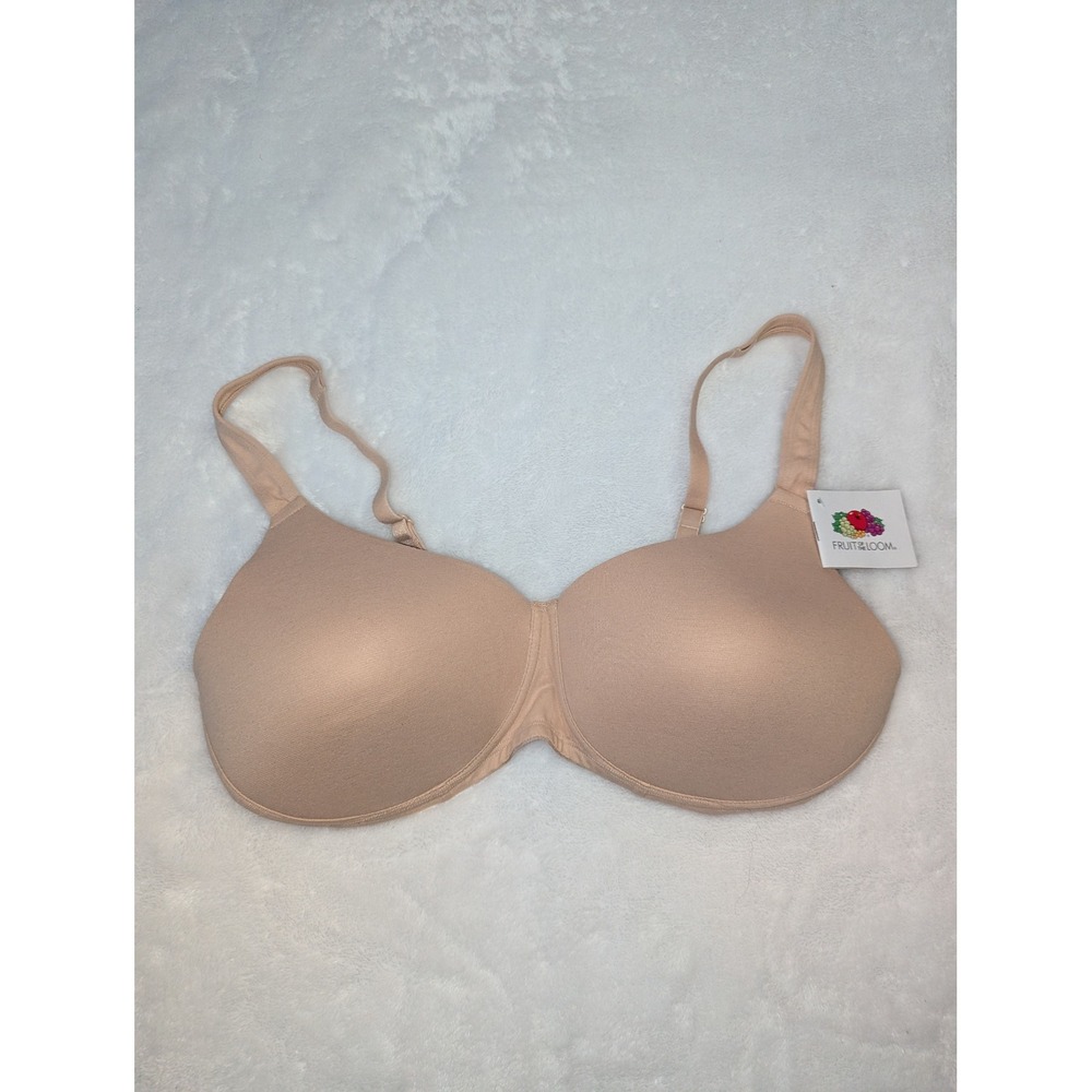 Fruit of‎ the Loom Womens Beige Underwire T-Shirt Bra FT663 40D